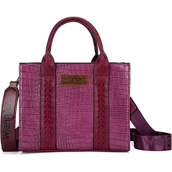 Wrangler Handbags - NWT Wrangler Medium Tote Bag Designer Satchel Handbag, Top-handle, Strap, Purple